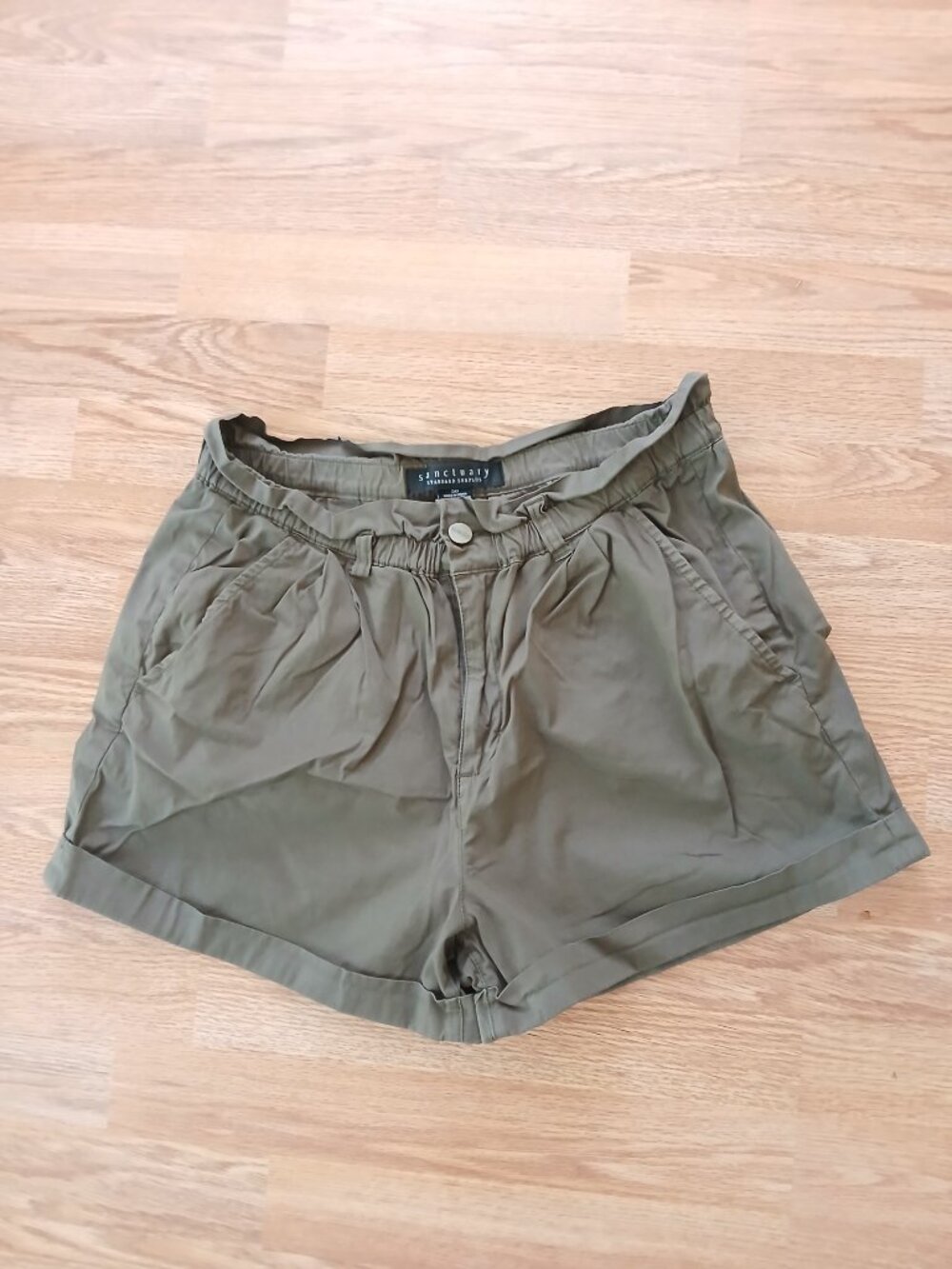 Anthropologie Sanctuary Standard Surplus Paperbag Waist Shorts size 30